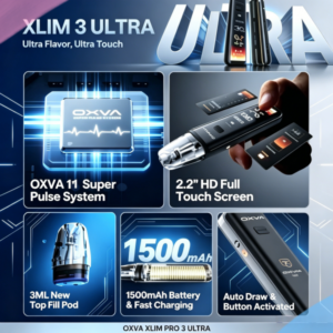 OXVA XLIM PRO 3 ULTRA 奧創小蠻牛觸屏螢幕電子煙主機空倉