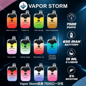 Vapor Storm風暴電子煙一次性拋棄式7500口（5%）